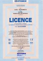 Licence STOMIX pro provádění zateplovacích systémů